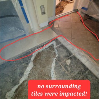 Flow Right - Preserved flooring we needed to keep in place - Plumbing Near Me