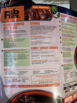 Menu photo 2 Space Aliens Grill & Bar Fargo, ND