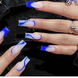 This is a photo provided to the nail technician , technician was staring at this photo for 1 hour while doing the nails .