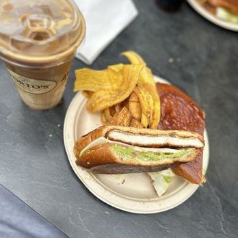 Porto's Bakery and Cafe - Spicy Chicken Milanesa Sandwich - Bakeries Near Me - Northridge, California Porto's Bakery and Cafe - Spicy Chicken Milanesa Sandwich - Bakeries Near Me - Northridge, California