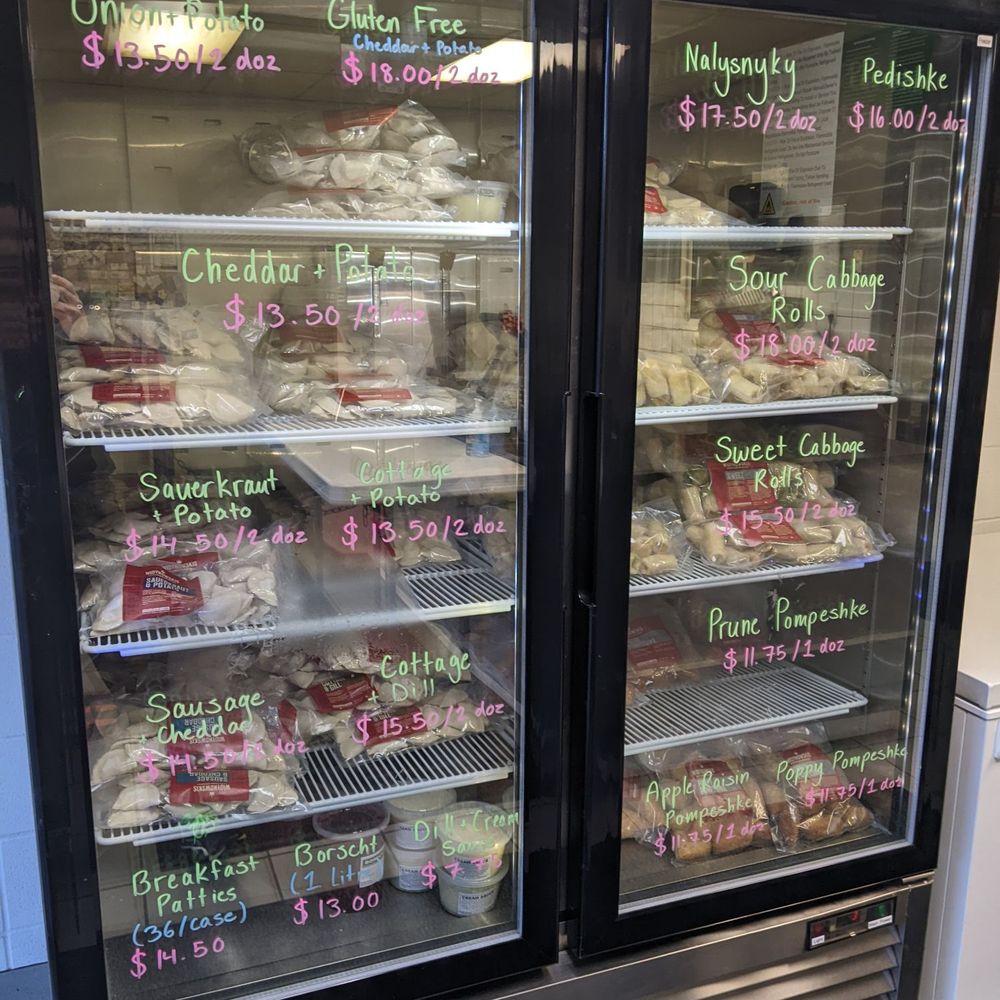 Widynowski's Sausage House - a display of sandwiches and pastries - Meat Shops Near Me - Edmonton, Alberta Widynowski's Sausage House - a display of sandwiches and pastries - Meat Shops Near Me - Edmonton, Alberta