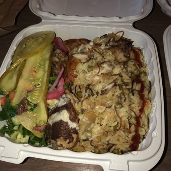 Tacheena - Magluba w salad and rice - Middle Eastern Near Me - Peterborough, Ontario