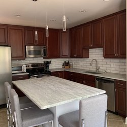 Francini Inc. Marble & Granite - Raleigh - After Thunder White and a new island