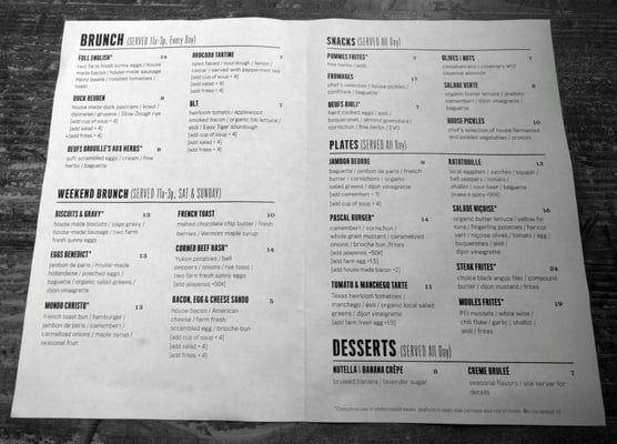 Menu photo 7 Hopfields Austin, TX