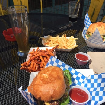 Rustic On the Green - Sacred burger with sweet potato fries! - New American Near Me - Albuquerque, New Mexico Rustic On the Green - Sacred burger with sweet potato fries! - New American Near Me - Albuquerque, New Mexico