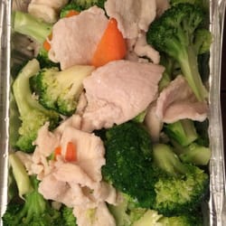 Number 1 chinese - Steam Chicken with broccoli, sauce on the side. It's fresh, low cal, low salt, AND delicious!