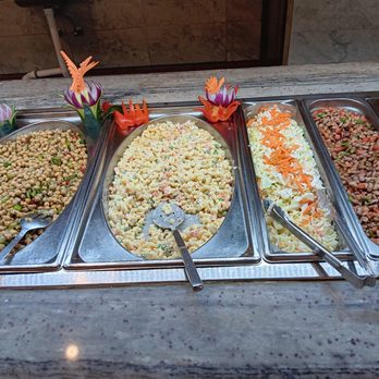 Dimassi's Mediterranean Buffet - Salad and bean salad selection - Mediterranean Near Me - Webster, Texas