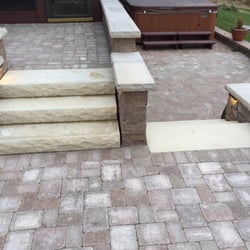 Lloyd Landscaping & Garden Center - Patio - steps, seat walls and outdoor lighting
