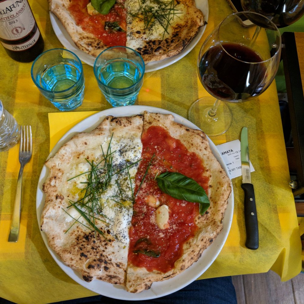 Piz - Two different kinds of their pizzas - Pizza Near Me - Milan, Michigan Piz - Two different kinds of their pizzas - Pizza Near Me - Milan, Michigan
