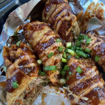 Jamaican Vibes Cuisine - Jerk Chicken Egg Rolls - Caribbean Near Me - Baton Rouge, Louisiana