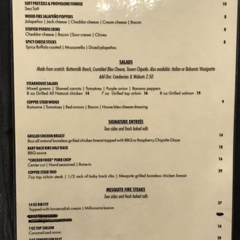 Copper Steer Steakhouse - New menu - Steakhouses Near Me - Safford, Arizona