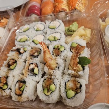 Sen Dai Sushi - 2-10-25. Combo Roll A (California Roll, Tempura Roll, & Unagi Roll) - Japanese Near Me - Milpitas, California