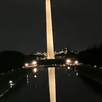 National Mall - Nighttime view from the steps of the Lincoln Memorial - Landmarks & Historical Buildings Near Me - Washington, DC, District of Columbia National Mall - Nighttime view from the steps of the Lincoln Memorial - Landmarks & Historical Buildings Near Me - Washington, DC, District of Columbia