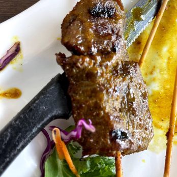 Thai Thai Restaurant - A piece of the beef satay. - Thai Near Me - Wilkes-Barre, Pennsylvania Thai Thai Restaurant - A piece of the beef satay. - Thai Near Me - Wilkes-Barre, Pennsylvania