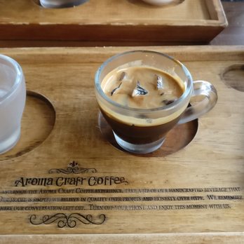 Aroma Craft Coffee - espresso (comes with sparkling water) - Coffee Roasteries Near Me - Walnut, California