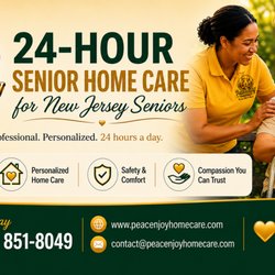 Peace & Joy Home Care - We provide 24-Hour Live-In Care Services for Nrw Jersey seniors so their families can rest easy knowing their loved one is safe.
