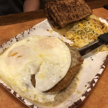Eggington's - Chicken Fried Steak and cheesy hash browns - Breakfast & Brunch Near Me - Casper, Wyoming