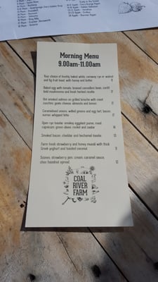 Menu photo 4 Coal River Farm Cambridge, TAS