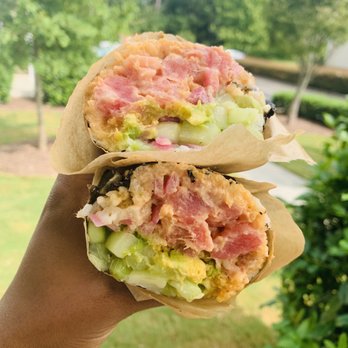 Sushioki - Spicy Tuna Roll burrito - Sushi Bars Near Me - Durham, North Carolina Sushioki - Spicy Tuna Roll burrito - Sushi Bars Near Me - Durham, North Carolina