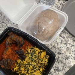 Amala Swallows with Egusi Soup