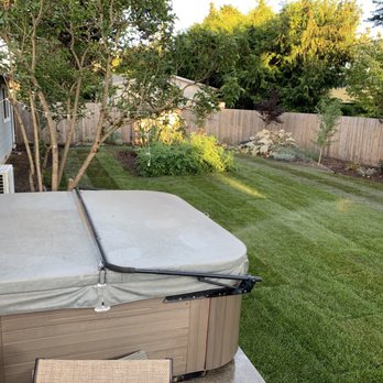 MV Landscaping - a hot tub in the backyard - Landscaping Near Me - Vancouver, Washington
