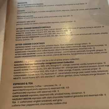 LUCA - Italian Near Me - Lancaster, Pennsylvania