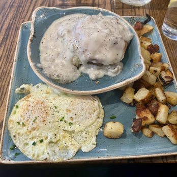First Watch - Biscuit with turkey sausage gravy - Breakfast & Brunch Near Me - San Antonio, Texas