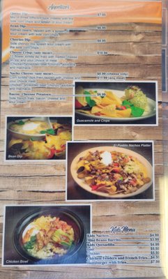 Menu photo 5 El Pueblo Mexican Restaurant Phoenix, AZ