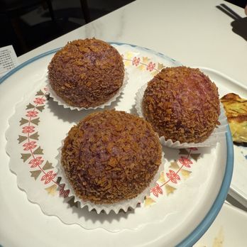 Mr. Dim Sum - Purple potato mochi ball with golden custard - Dim Sum Near Me - Tukwila, Washington