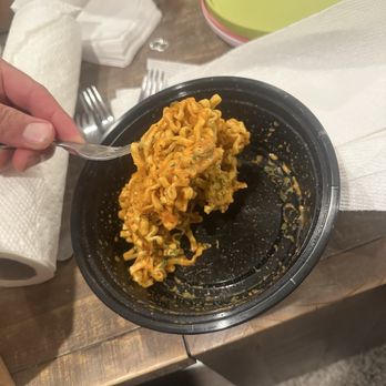 Legend Hot Chicken - The Buldak Ramen. This is exactly how it looked when i took the lid off. $16 dollars really? Pathetic. - Chicken Wings Near Me - Lakewood, California Legend Hot Chicken - The Buldak Ramen. This is exactly how it looked when i took the lid off. $16 dollars really? Pathetic. - Chicken Wings Near Me - Lakewood, California