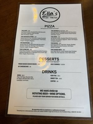 Menu photo 6 Ella's Kitchen + Wine Bar Canal Winchester, OH