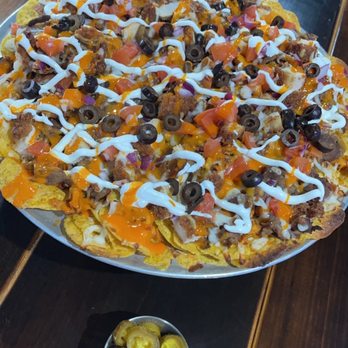 Dreamers Restaurant - Nacho platter with side of jalapeños - Burgers Near Me - Moncks Corner, South Carolina Dreamers Restaurant - Nacho platter with side of jalapeños - Burgers Near Me - Moncks Corner, South Carolina