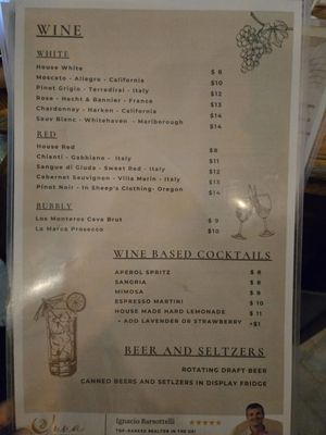 Menu photo 2 Luma Bar New Smyrna Beach, FL