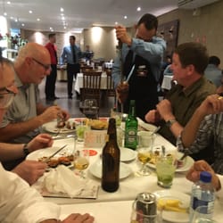 Churrascaria Tropilha Grill - Enjoying that beef. More Pecania!