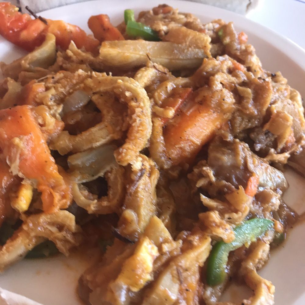 Tripe - a little tough as most tripe is but the flavor was amazing!!