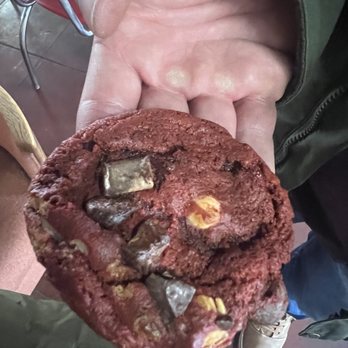 Gidgets Sandwich Shack - Red velvet chocolate chip cookie- we got more to go! - Breakfast & Brunch Near Me - Wichita Falls, Texas Gidgets Sandwich Shack - Red velvet chocolate chip cookie- we got more to go! - Breakfast & Brunch Near Me - Wichita Falls, Texas