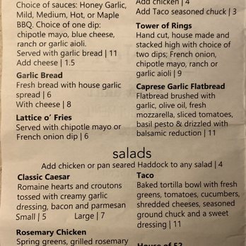 52 North Pub & Grill - Take out menu - Salad Near Me - Campbellford, Ontario 52 North Pub & Grill - Take out menu - Salad Near Me - Campbellford, Ontario
