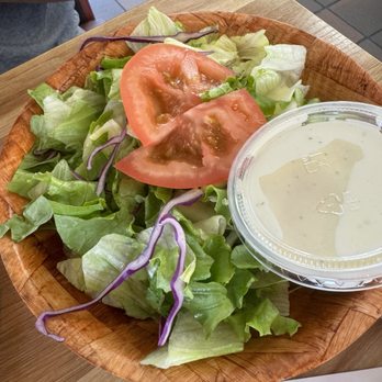 Johnie's Jr. Burgers - Side salad! Pretty decent size - Burgers Near Me - Orange, California