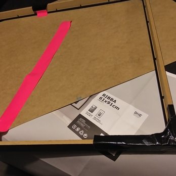 IKEA - The amount of tape & glue used to repair should have made it indestructible.  It collapsed under its own weight - Home Decor Near Me - St. Louis, Missouri