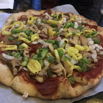 Ziggy's Pub & Restaurant - 12" supreme pizza without cheese - American Near Me - Amherst, Ohio