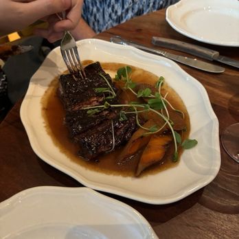 La Forêt - Boar ribs and braised carrot. Blackberry sage sauce was incredible. - Cocktail Bars Near Me - Denver, Colorado La Forêt - Boar ribs and braised carrot. Blackberry sage sauce was incredible. - Cocktail Bars Near Me - Denver, Colorado