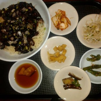 Korea Restaurant - Noodles with Black bean sauce - Korean Near Me - Minneapolis, Minnesota