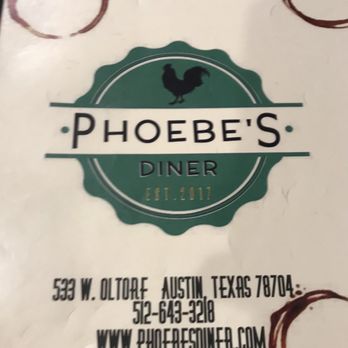 Phoebe's Diner - Menu - Breakfast & Brunch Near Me - Austin, Texas Phoebe's Diner - Menu - Breakfast & Brunch Near Me - Austin, Texas
