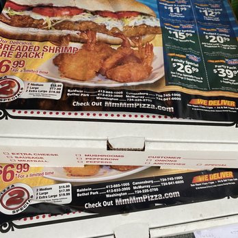Mm Mm Pizza - Two mediums for pick up! - Pizza Near Me - Bethel Park, Pennsylvania Mm Mm Pizza - Two mediums for pick up! - Pizza Near Me - Bethel Park, Pennsylvania