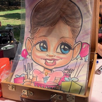 Haven Art Quest - The famous birthday girl! - Caricatures Near Me