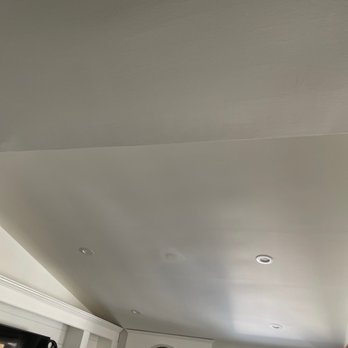 Lighting and Electrical - Recessed lights installed in living room and ceiling fan removed. Just need to paint a little over the patch. - Electricians Near Me Lighting and Electrical - Recessed lights installed in living room and ceiling fan removed. Just need to paint a little over the patch. - Electricians Near Me