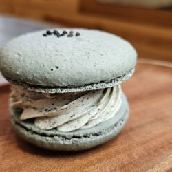Black Sesame Macaron