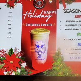 Bubble Tea menu (as of 1/9/26) Bubble Tea menu (as of 1/9/26)