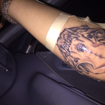 Double Cross Tattoo - Wrapped up after tattoo - Tattoo Near Me - Davie, Florida Double Cross Tattoo - Wrapped up after tattoo - Tattoo Near Me - Davie, Florida