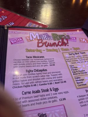 Menu photo 1 Maria Rita's Tex-Mex Houston, TX Menu photo 1 Maria Rita's Tex-Mex Houston, TX